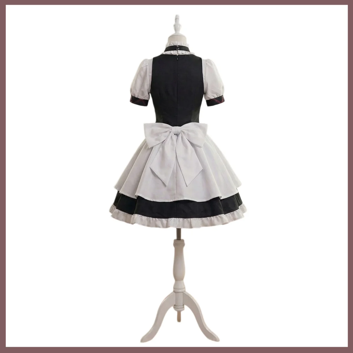 Game Steins Gate Akiha Rumiho Faris Nyan-Nyan Cosplay Costume Maid Dress Lolita Skirt Pink Wig Woman Cute Birthday Party Suit view 5