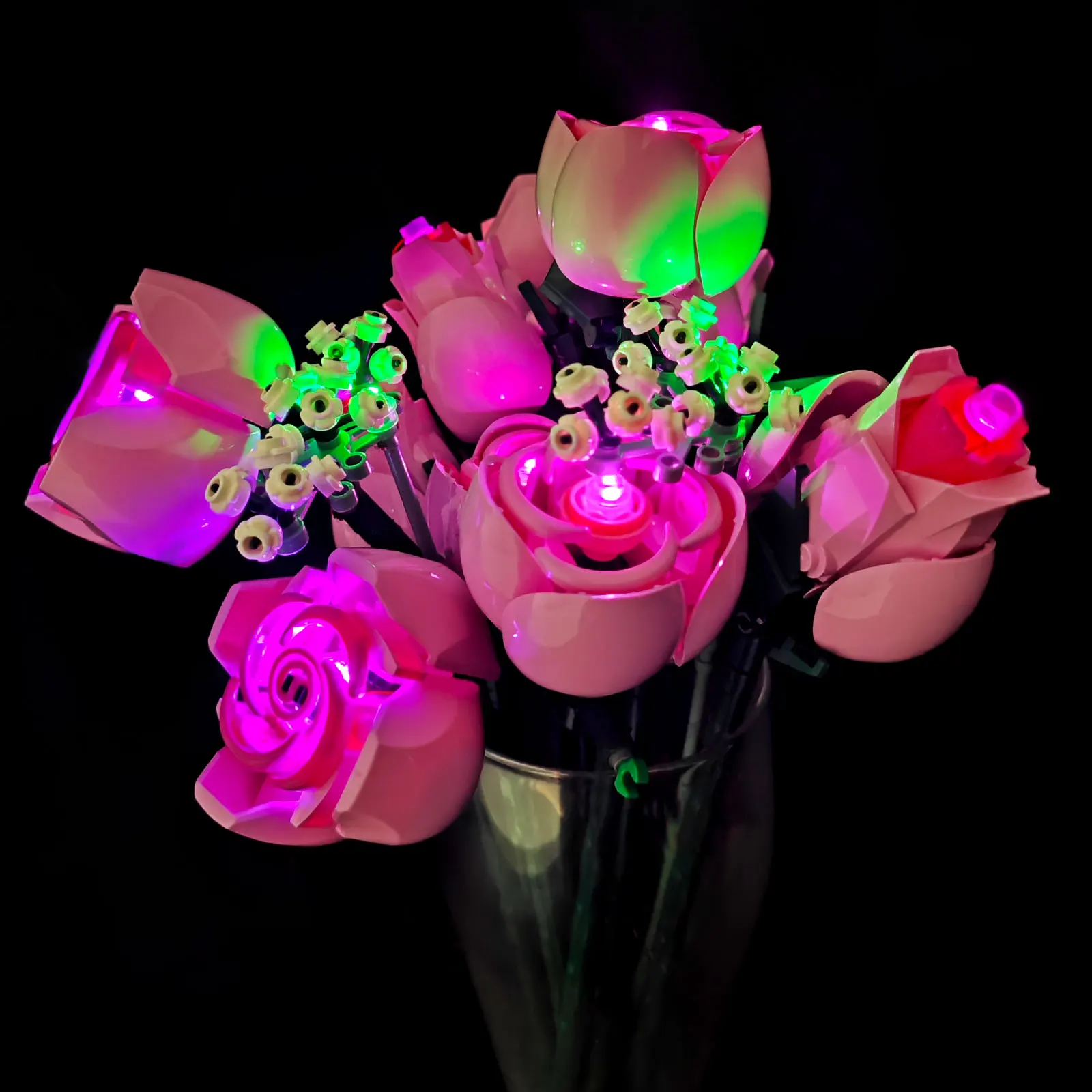 LYBMTWF LED Lighting Kit Compatible with Lego 10374 Pink Rose Bouquet  (NOT Include Model Bricks)