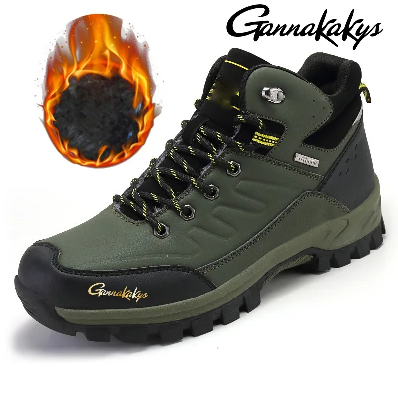 2024 Winter Unisex Fishing Shoes, Anti Slip Hiking Warm Shoes, Snow Boots, Outdoor Very Warm Hiking Boots