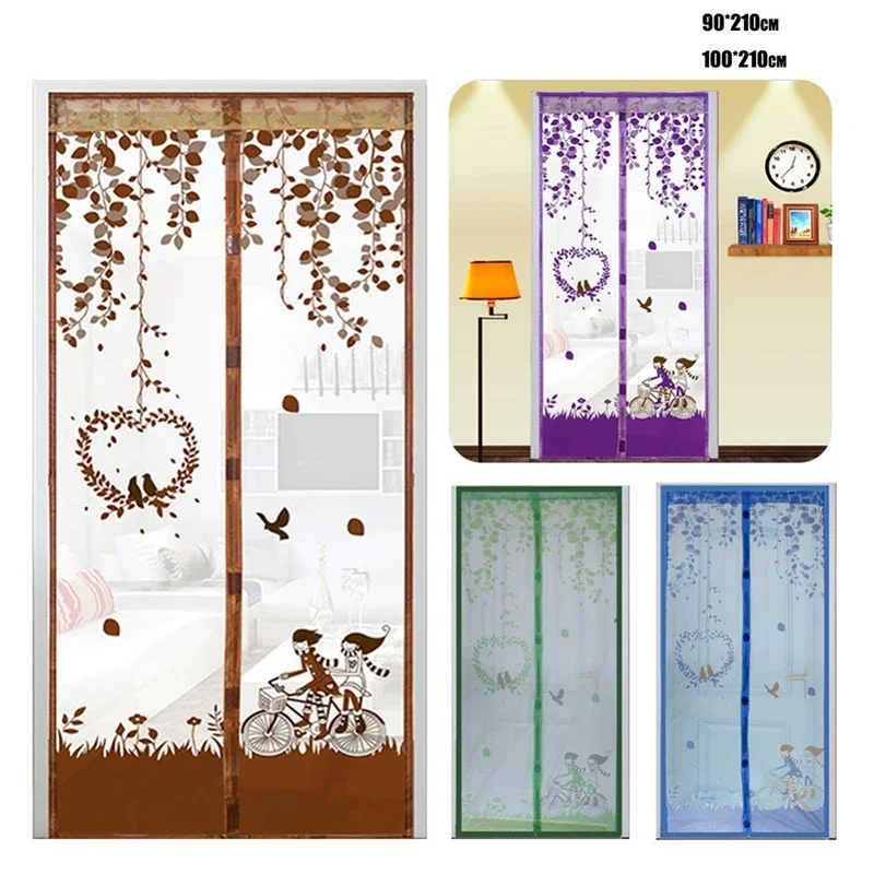 

Magnetic Door Curtain Screen Window Tulle Owl/Bird Mosquito Curtain Hands-free Mosquito Net Curtain for Kitchen