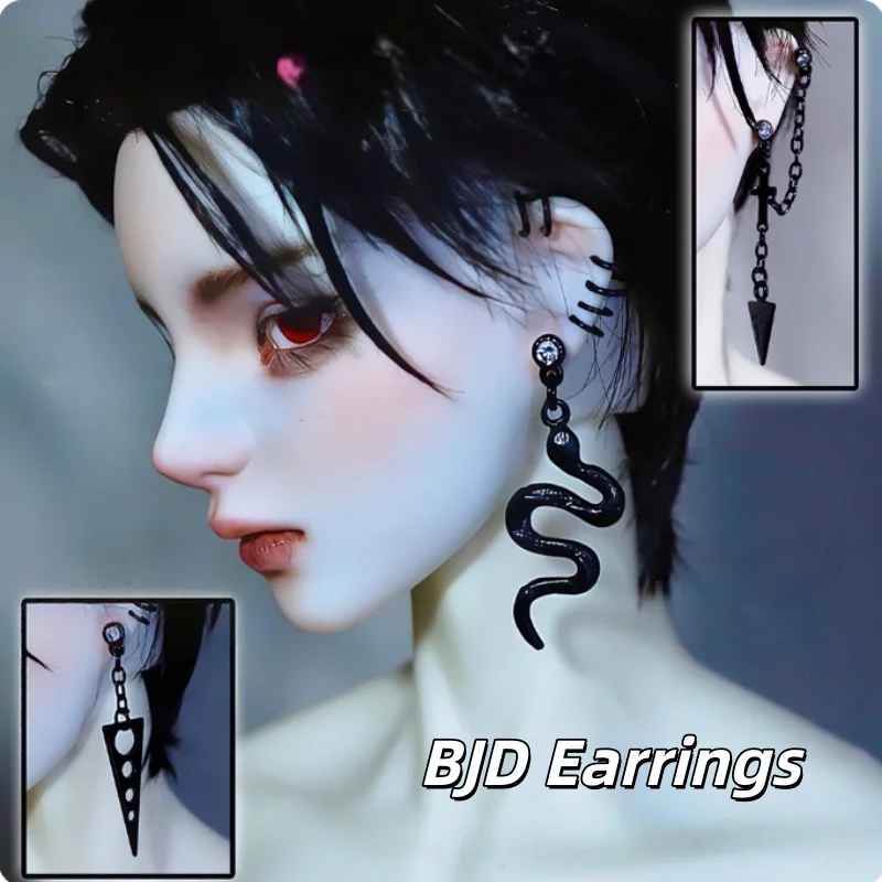

1/3 1/4 Uncle Size BJD Doll Accessories Gold Pearl Cross Earrings Ear Accessories