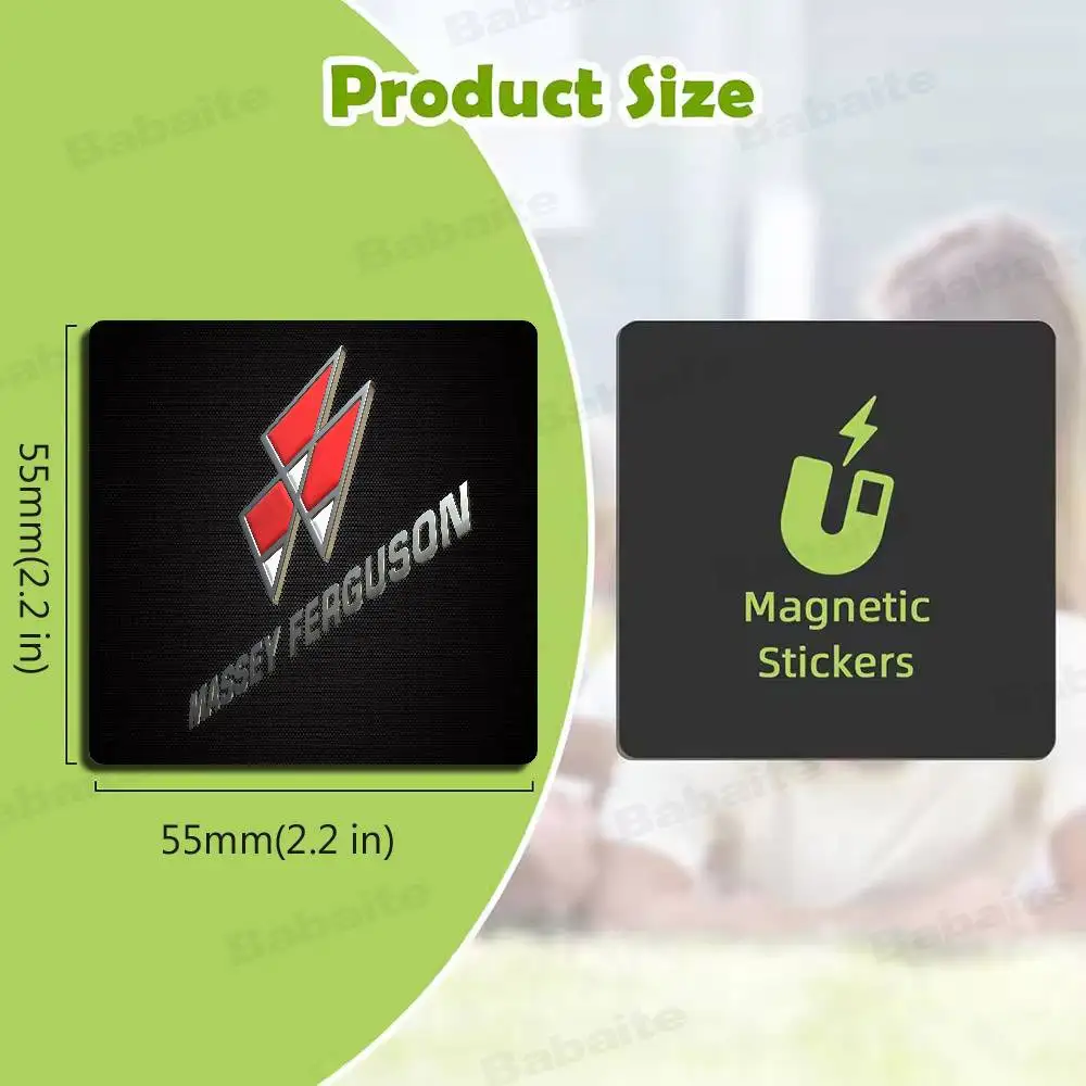 M-Massey F-Ferguson Photo Fridge Magnet Square Stickers Personalize Home Decor Souvenirs Gift