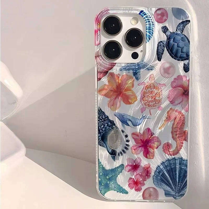 Marine Life Phone Case For Xiaomi Redmi Note 15 14 13 12 Pro Plus 12S 15C 15 A5 14C 12C 13C 12 Soft Clear Jellyfish Feather Case