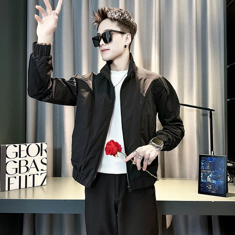 ملابس عمل Jaet Faionable للرجال غير رسمية تناسب الجميع من ألياف البوليستر طويلة Sve بسحاب للإغلاق في الشارع #5