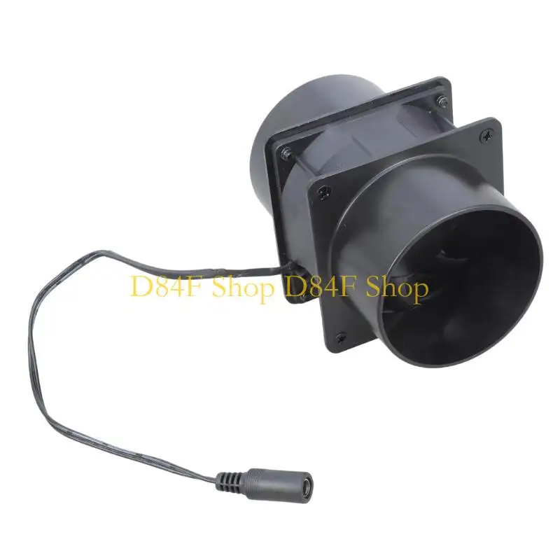 D84F High Speed 8cm Duct Blower 12V 5700RPM 102CFM Double Ball Bearing Motor Blower Fan For Caravans Hydroponics Bathrooms
