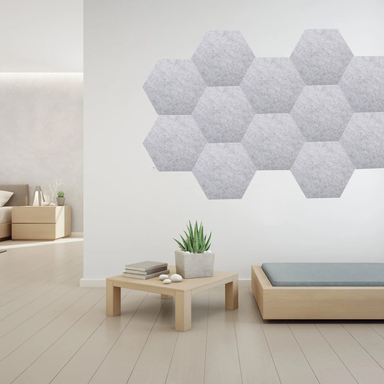 

4Pcs Acoustic Soundproof Wall Panels Sound Absorbing Durable Noise Reduction Material for Home Gym Office Soundproof Wall Panels