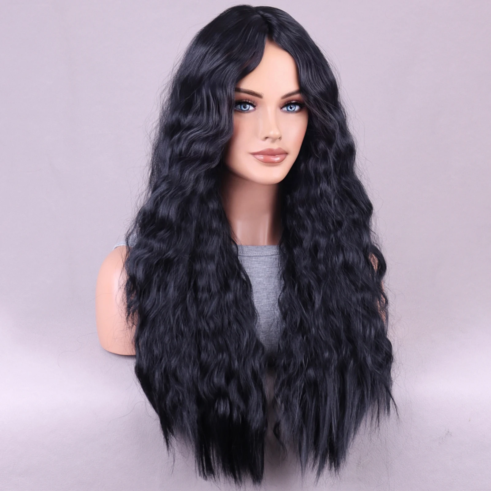 African Style Wigs Synthetic Curly Wigs Natural Look Heat-Resistant Wig for Parties Weddings Dating MIAO-US