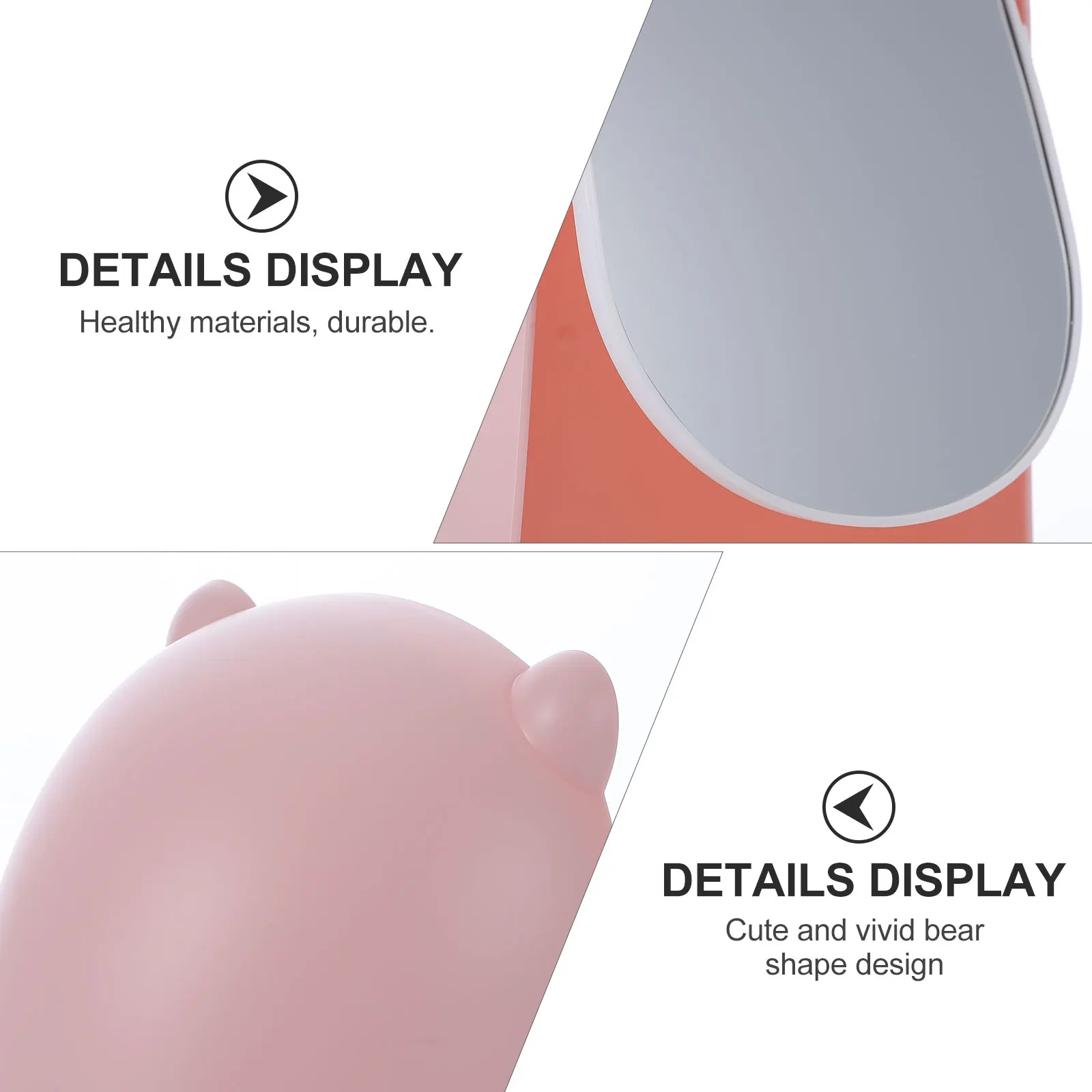 1-delige make-upspiegel Mooie make-upspiegel Chique slaapkamerdressoir Doorzichtige draagbare tafel Staande vrouwelijke multifunctionele thuismake-up