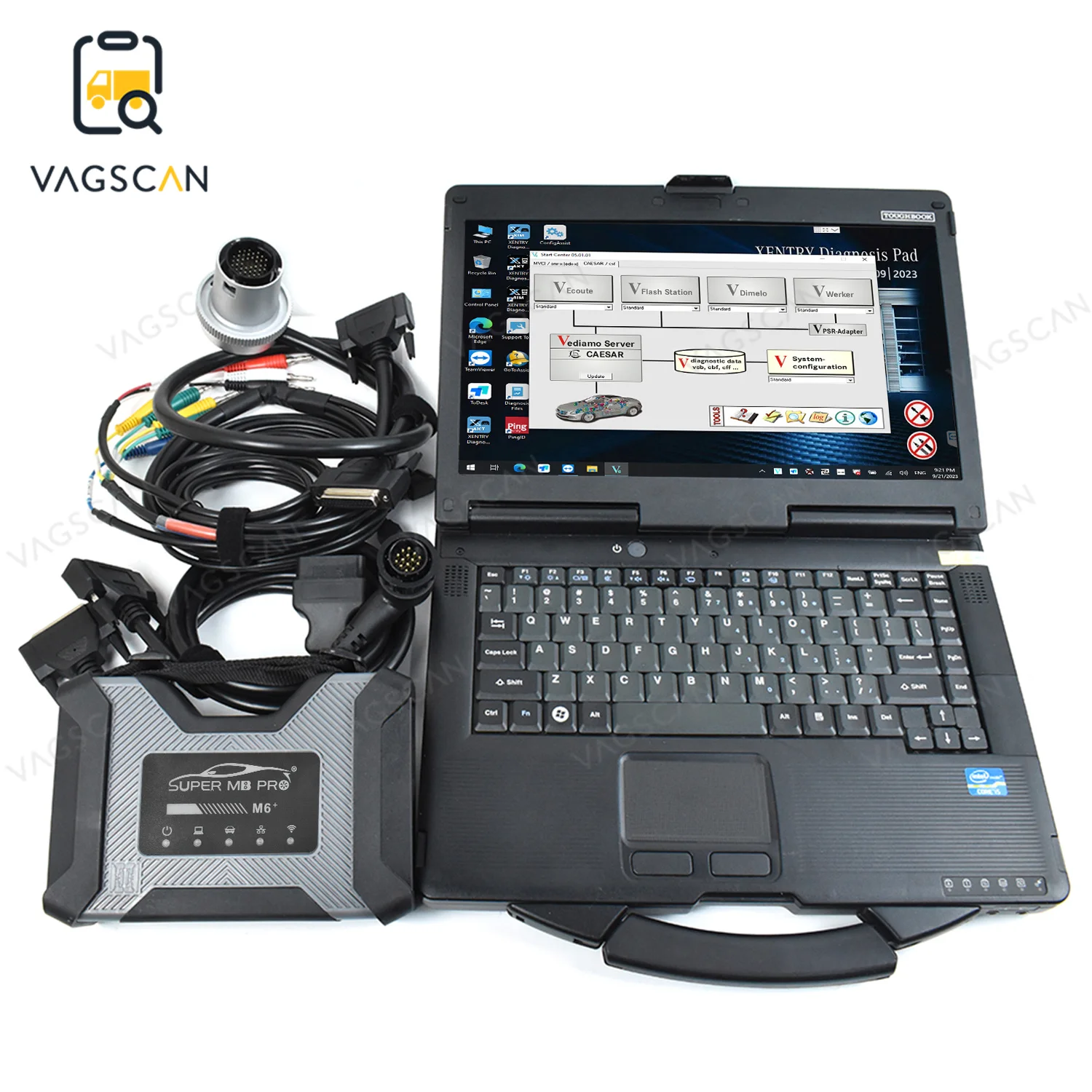 

Full Function with CF53 Laptop toughbook for DoIP Super MB Pro M6 VCI Support WiFi V2024.03 Software for B-enz Trucks Diagnosis