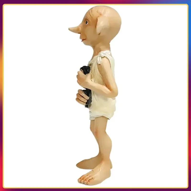 Figurine de dessin animé Dobby Elf, 16cm, modèle Abs, masque en Latex, décoration de film d'halloween, personnages de rôle, cadeaux, jouet préféré des garçons