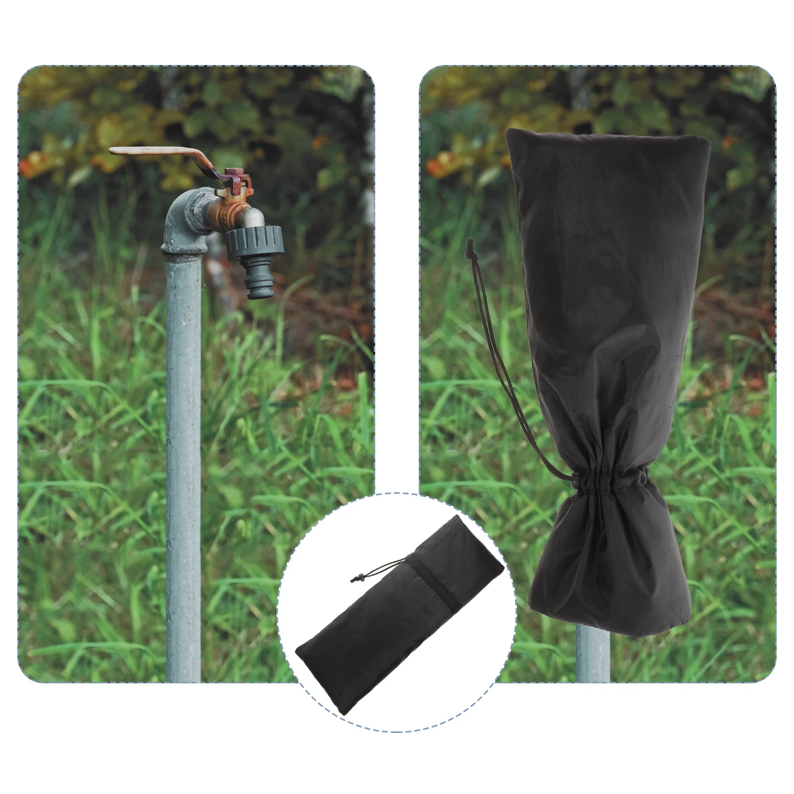

Frost Protection Cover Outdoor Tap Insulation outside Pipe Spout Water Spigot Winter