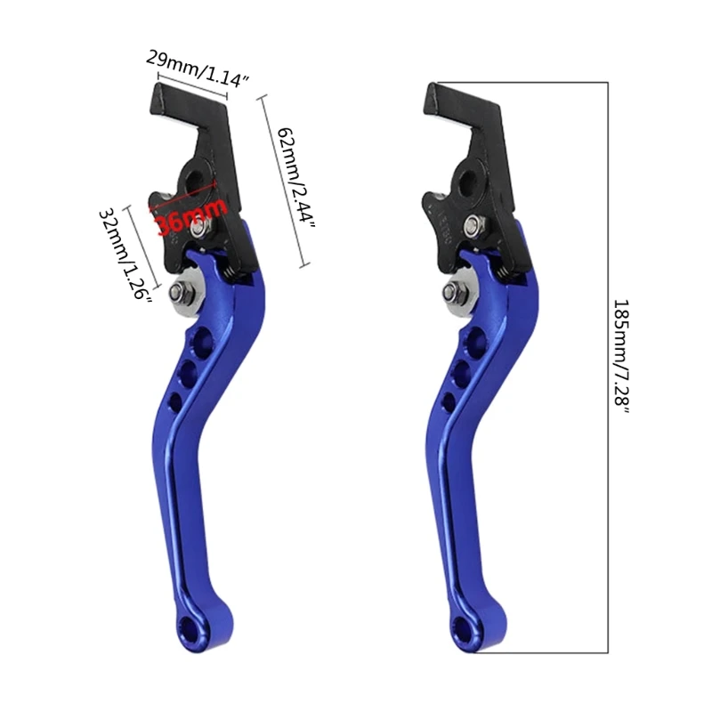 maniglia del freno a doppio in alluminio regolabile per motocicli scooter bici elettrica accessori 1 paio