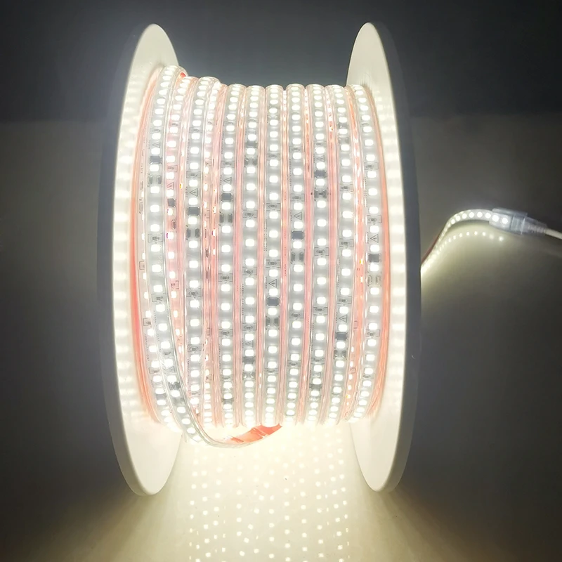 Led Strip 220V Lint Led Waterdicht Wit Warm Wit Led Tape Voor Kamer 10M 15M 20M 25M 30M 50M Flexibele Lights Met Lijm