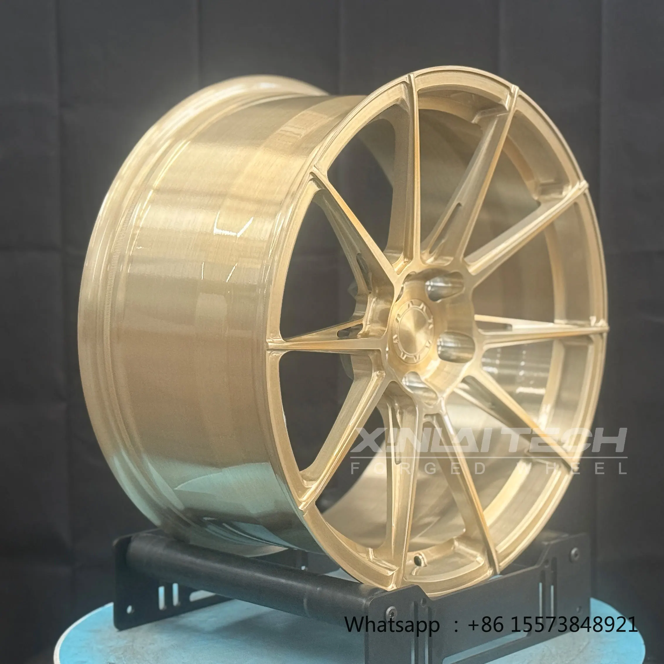Champagne Gold Forged Wheels 20x9 21x10 22x10.5 5x112 5x120 5x114.3 Deep Concave Outer Frame for  5 Series
