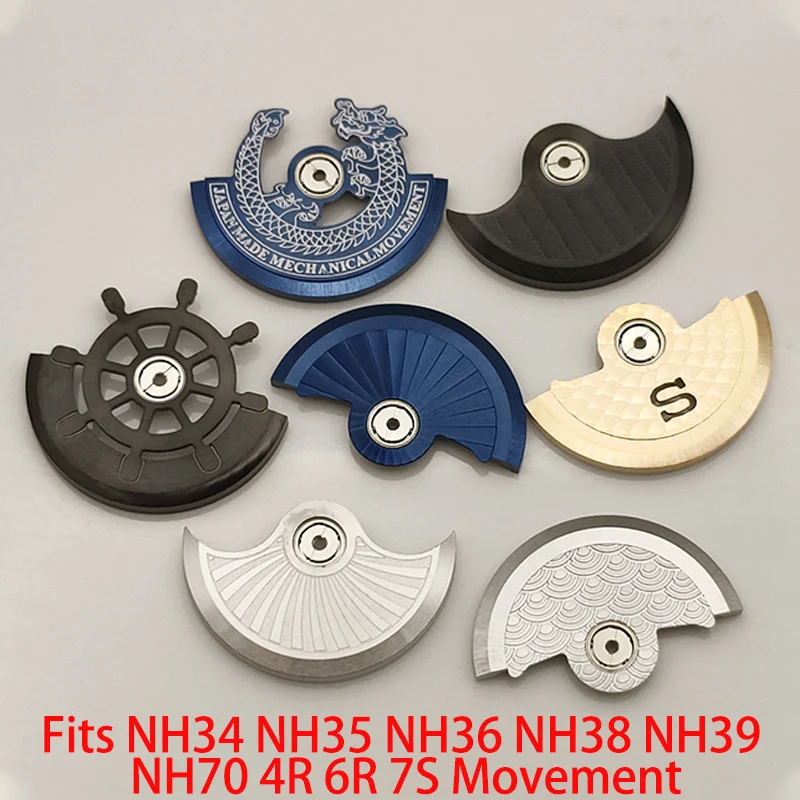Mod nh35 nh36 movimento automático martelo rotor se encaixa 4r 6r 7s26 nh70 nh34 nh35 nh36 nh38 nh39 movimento relógio masculino reequipamento peças