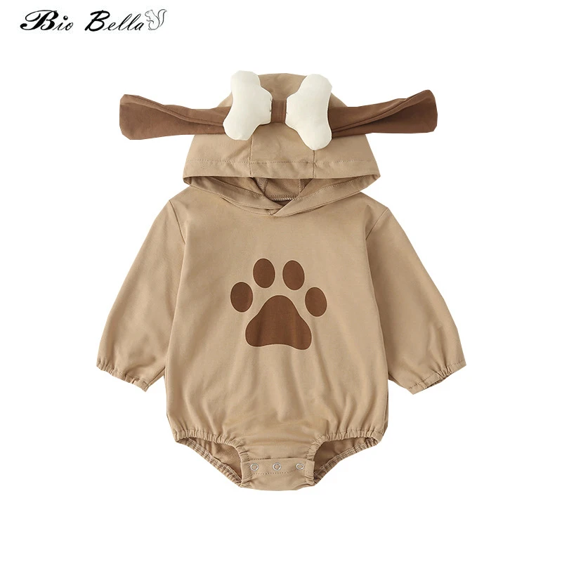 

Baby Bodysuits Spring Autumn Cute Animal Style Hooded Newborn Bodysuit Baby Boys Girls Jumpsuits