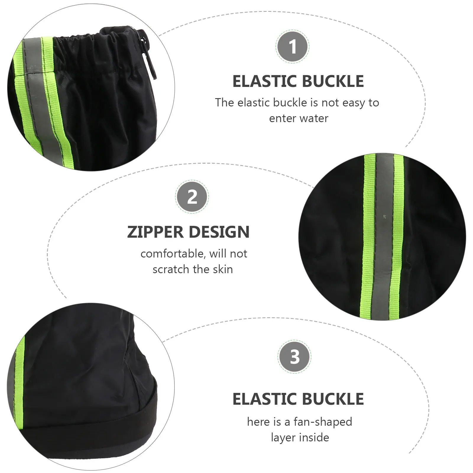 

1 Pair Outdoor Rainproof Gaiters Waterproof Leg Cover For Hiking Climbing Fishing Hunting Snow Protection Gaiters Cover