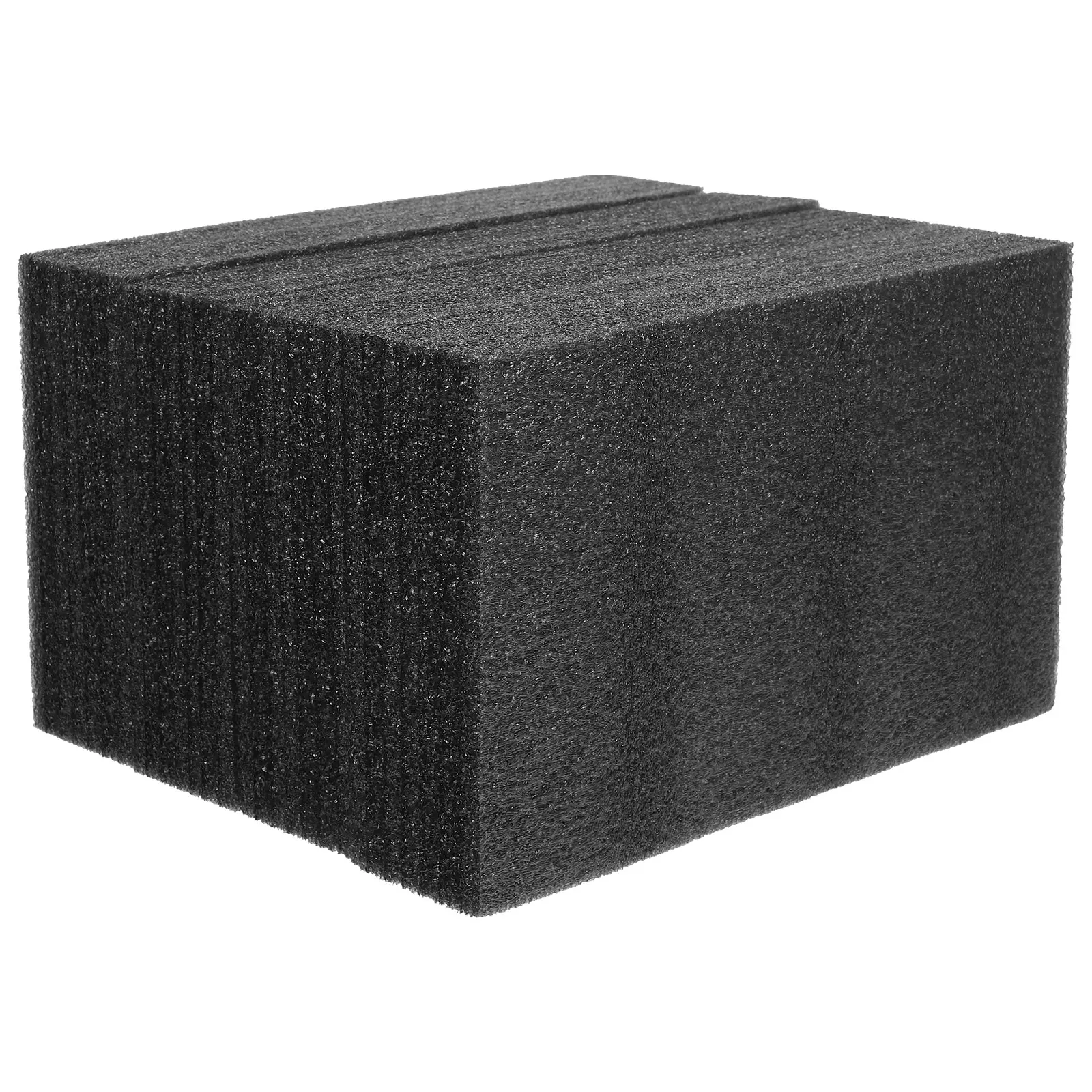 

4pcs Black Pearl Cotton Foam Pad 25x15x5cm Thickened Packing Insert for Office Craft Daily Use Foam Blocks Liner Reusable Safe