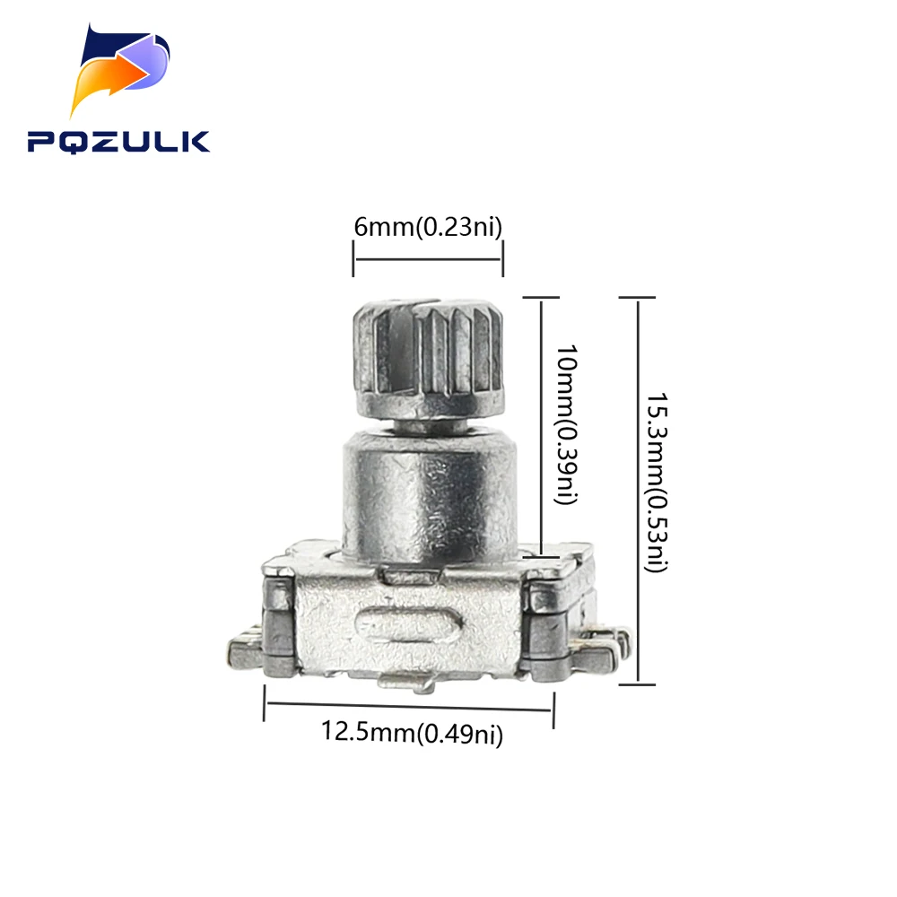 5PCS Rotary Encoder Switch EC11 With Push Switch 5Pin SMD Type Handle Length 10MM Plum Shaft With Switch