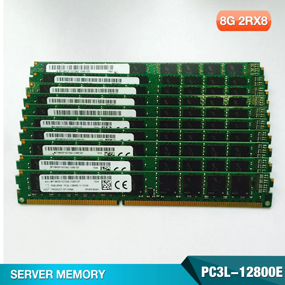 

1 шт. 8G 2RX8 PC3L-12800E для серверной памяти Micron Pure ECC VLP UDIMM Half-U Slim Bar