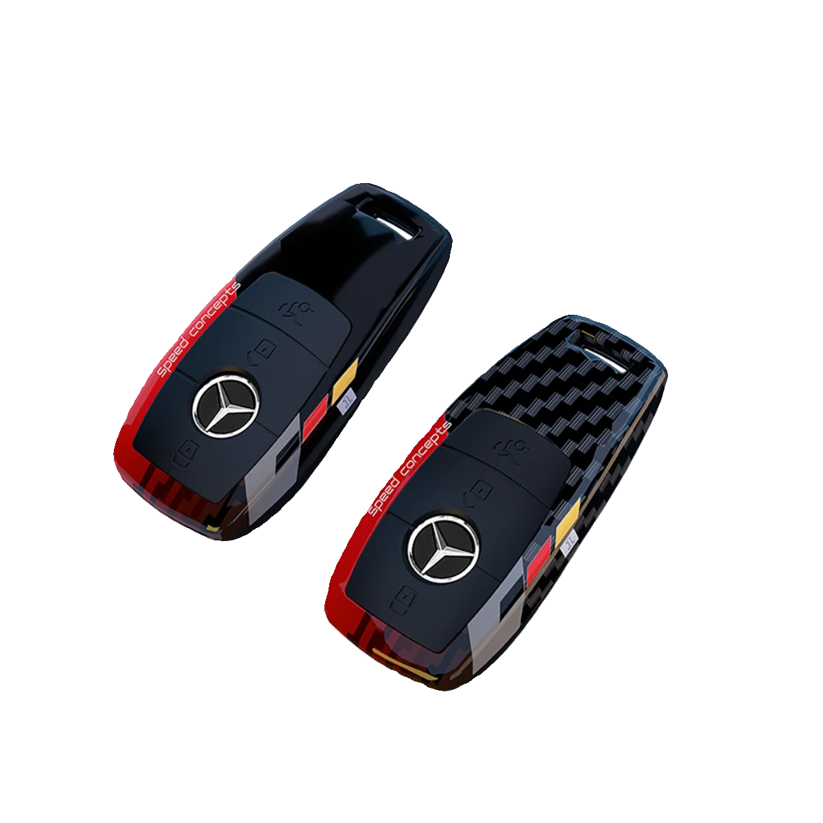 ABS Suitable for Mercedes Benz a200l glb e300l glc260l gle350 CLS level key set with full shell buckle MXE