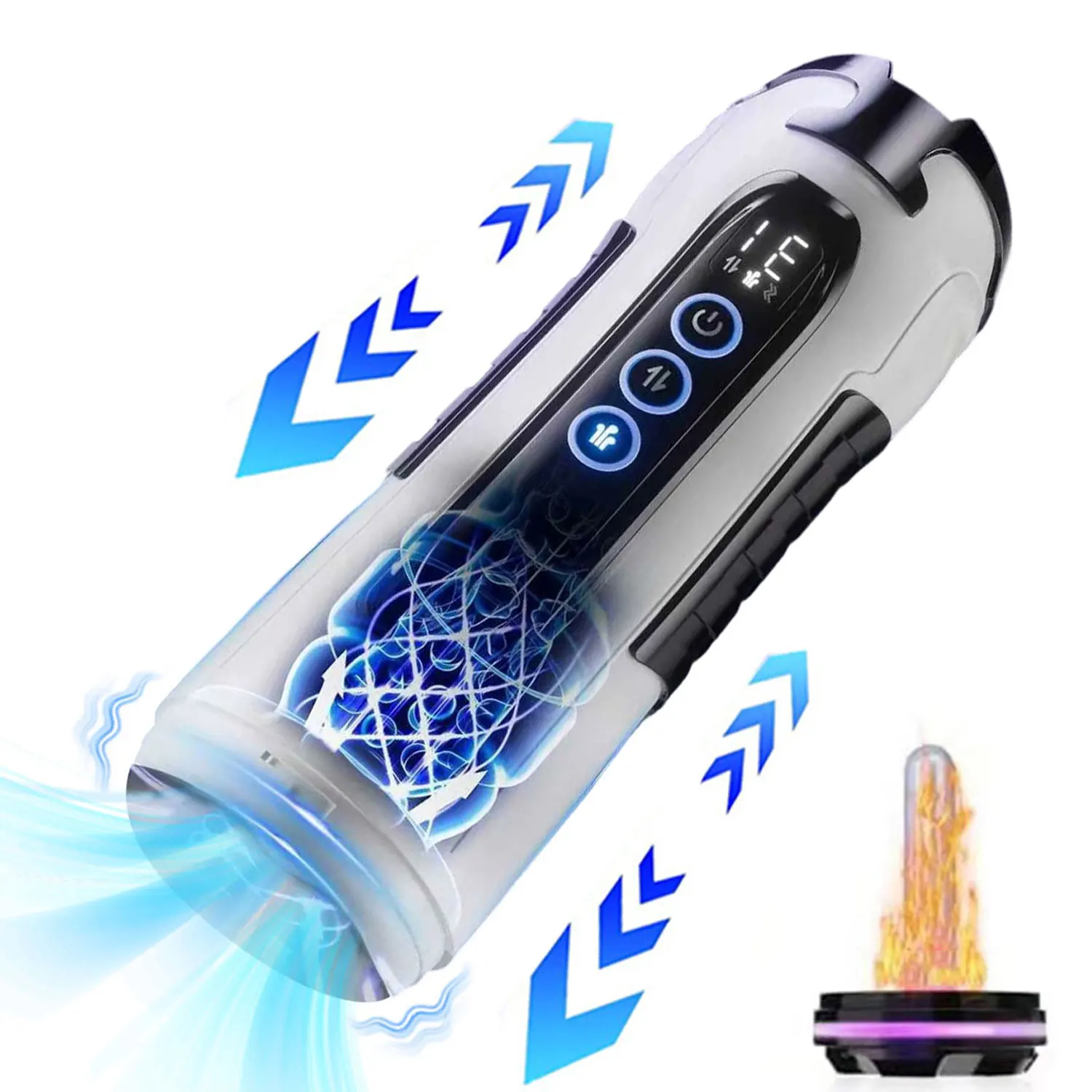 Automatic Male Masterbator with APP Control 9 Sucking Vibrating Thrusting Modes Penis Pump Heating Blowjob Stroker Sex toys Men