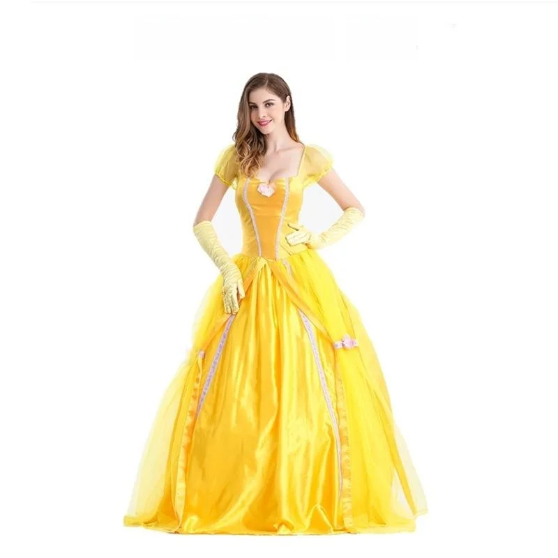 

Beau And the Beast Belle Princ Skirt Cosplay loween Costume Women's Faion Cross-Border Ele Fairy T Dr
