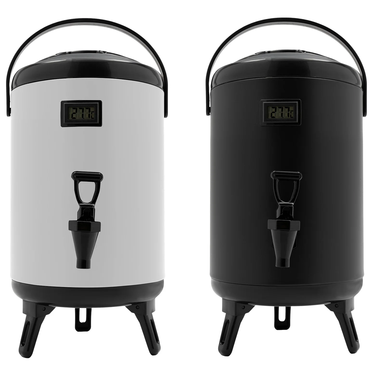 

8L Hot Beverage Dispenser, Stainless Steel Insulated Beverage Dispenser Cold and Hot Drink dispenser with Thermometer