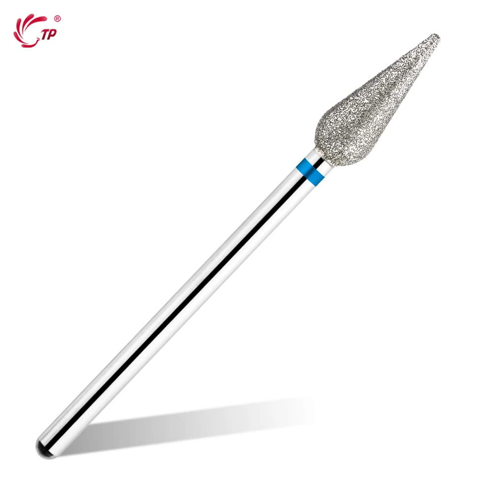 TP 3 teile/satz Flamme Diamant Nagel Bohrer Bits 3/32'' Russische Elektrische Datei Bits Fräser für Maniküre Häutchen entfernen Nagel Werkzeug – Detail 12