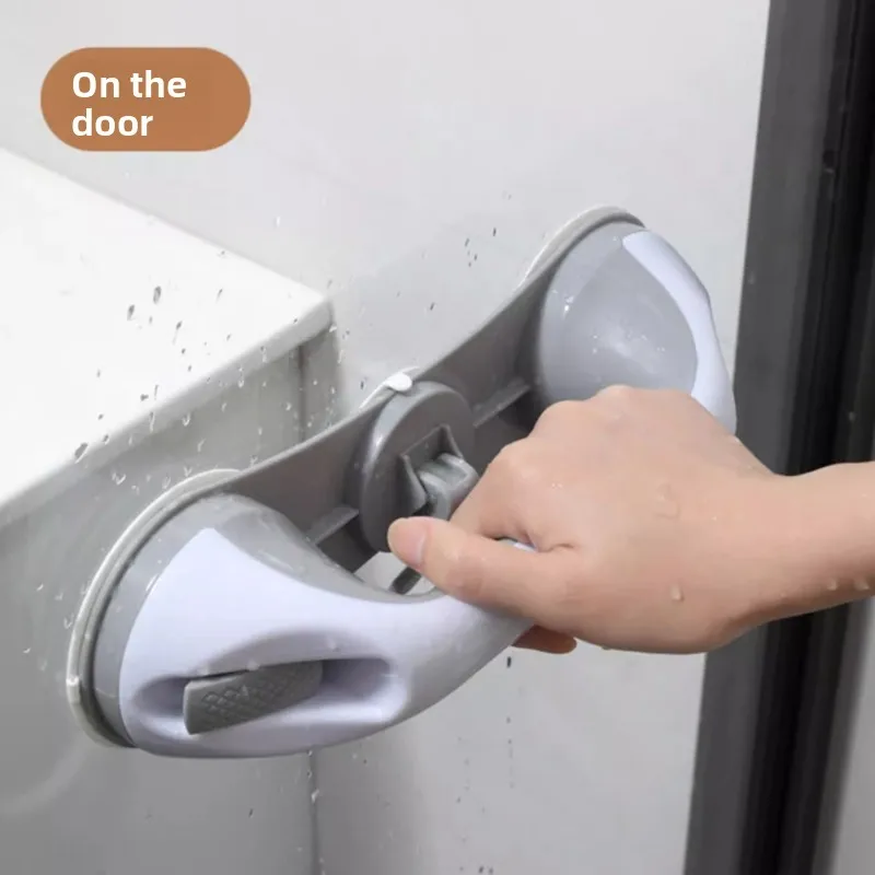 Removable Vacuum Suction Grab Bar Bathroom Shower Safety Handrail Anti‑Slip Support Handle for Seniors Bathtub Window Glass