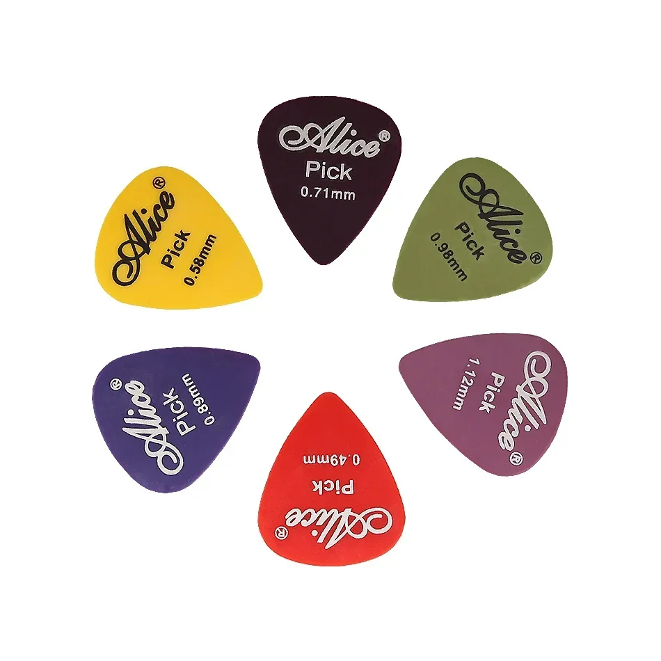 Alice 30/40/50 Pcs/Set Delrin Guitar Picks For Acoustic Electric Guitar 0.46mm-1.12mm Standard Plectra
