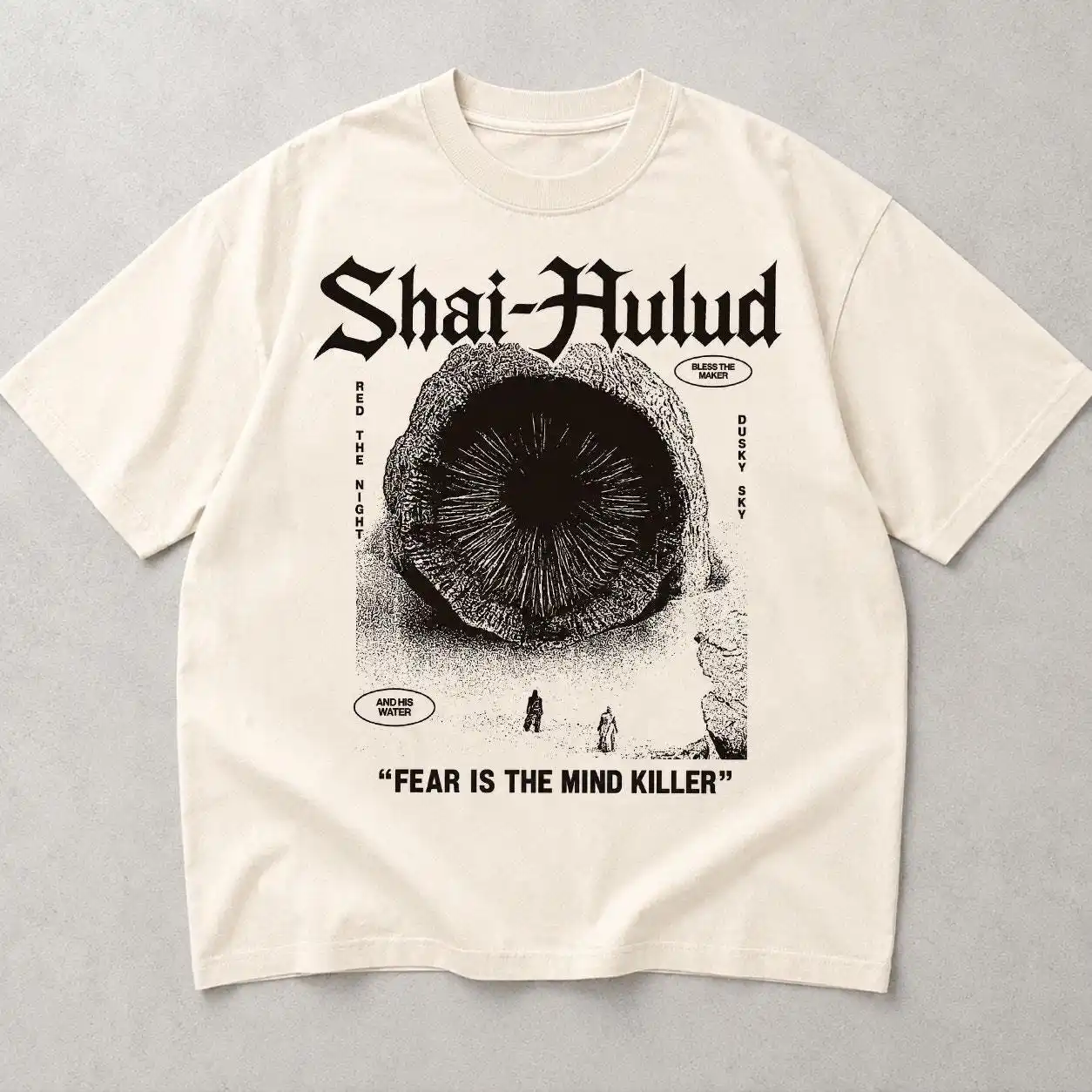 Shai-Hulud Movie Teeshirt, Dune Vintage T-shirt, Graphic Tshirt, Sandworm Top, Retro Arrakis Merch, Al Gaib