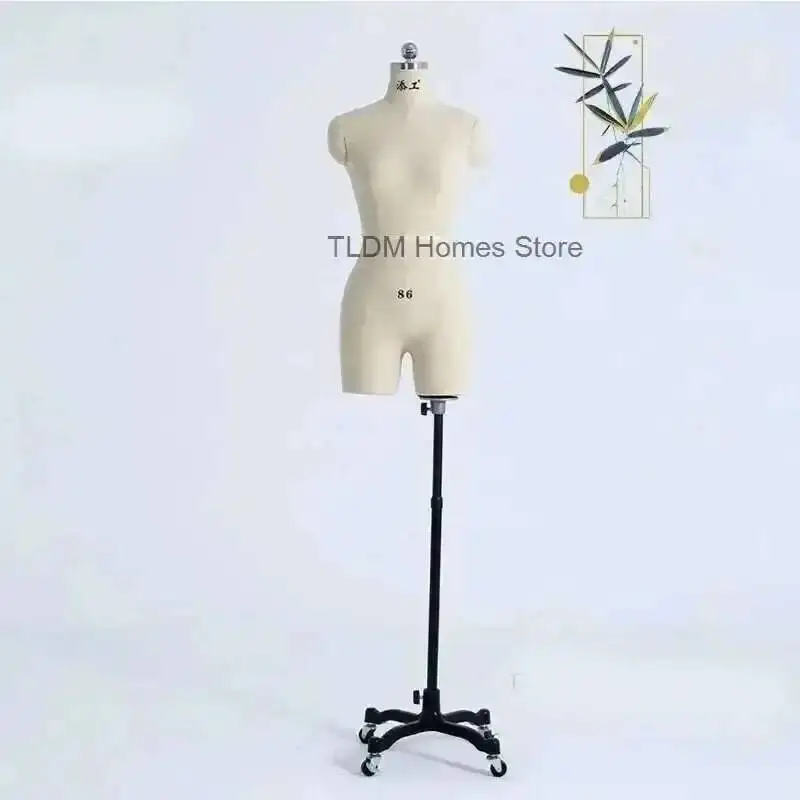

Linen Cover Body Female Mannequins with Legs for Clothing Design Bust Sewing Tailor Mannequin Dress Display Stand Can Pin