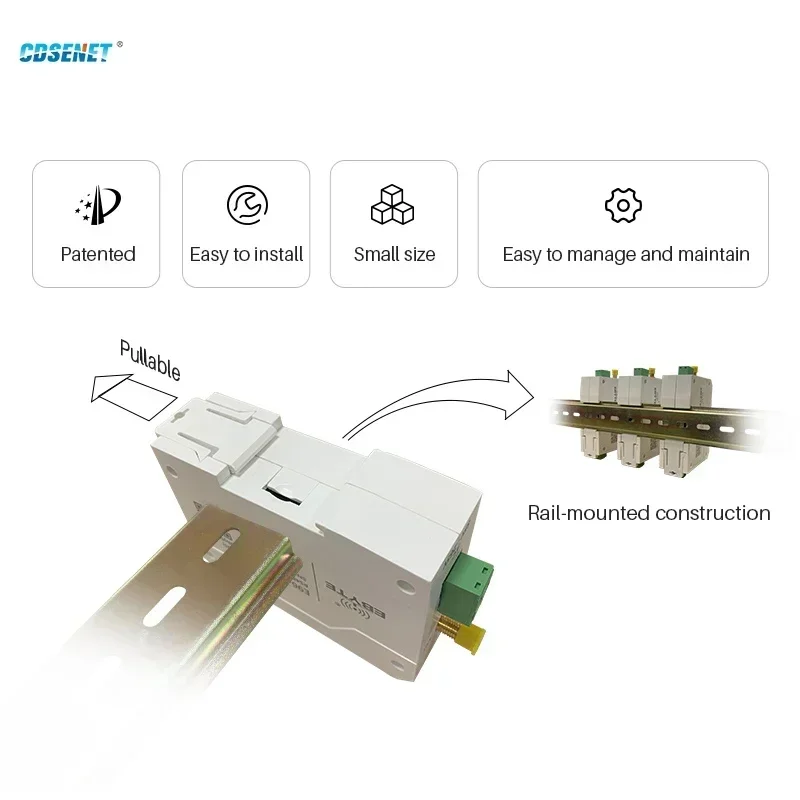 

Модем LoRa RS485, беспроводная радиостанция, 433 МГц, CDSENET E96-DTU (433L30-485), 30 дБм, защита от помех, расширенный спектр дальнего действия