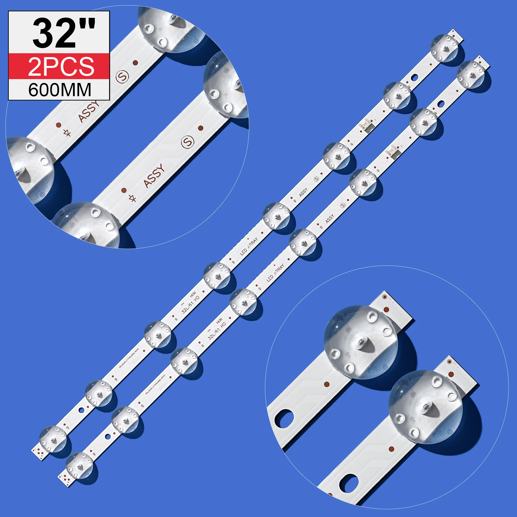 LED backlight strip for 32LJ510U 32LK510BPLD 32LK510PLD 32LJ510B 32LK610BPLB SSSC_32LJ61_HD S 32LM63 8LED HC320DXN-AKSL1-A14X