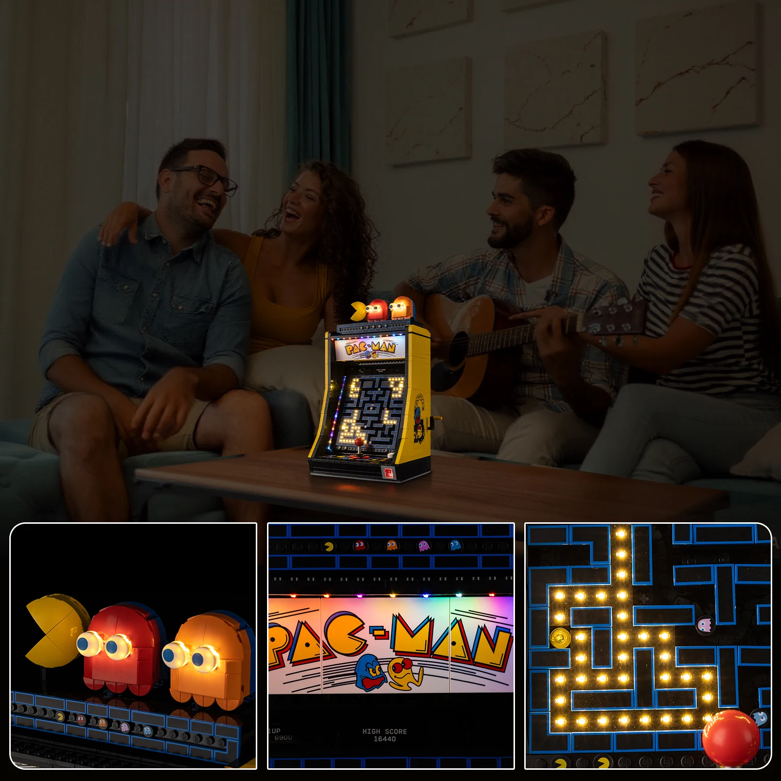 مجموعة إضاءة LED Kyglaring مناسبة لـ Lego PAC-MAN Arcade 10323 مصباح ديكور وليس مكعبات بناء Lego #5