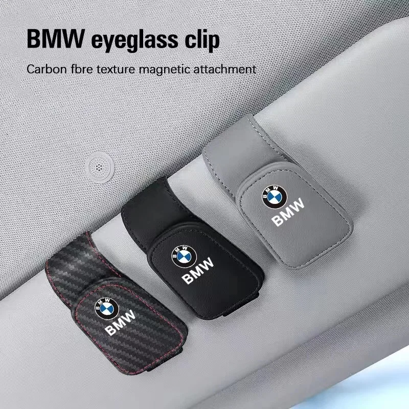 Car Interior Glasses Clip Sunshade Storage Brace Auto Accessories For BMW E46 E90 E60 F30 F10 E39 E36 F20 G30 G20 E87 E92 E91 X1