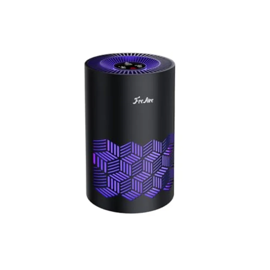 FreAire Air Purifiers for Bedroom: HEPA Filter, White, Removes Dust Smoke Pollen Dander Smell with Night Light