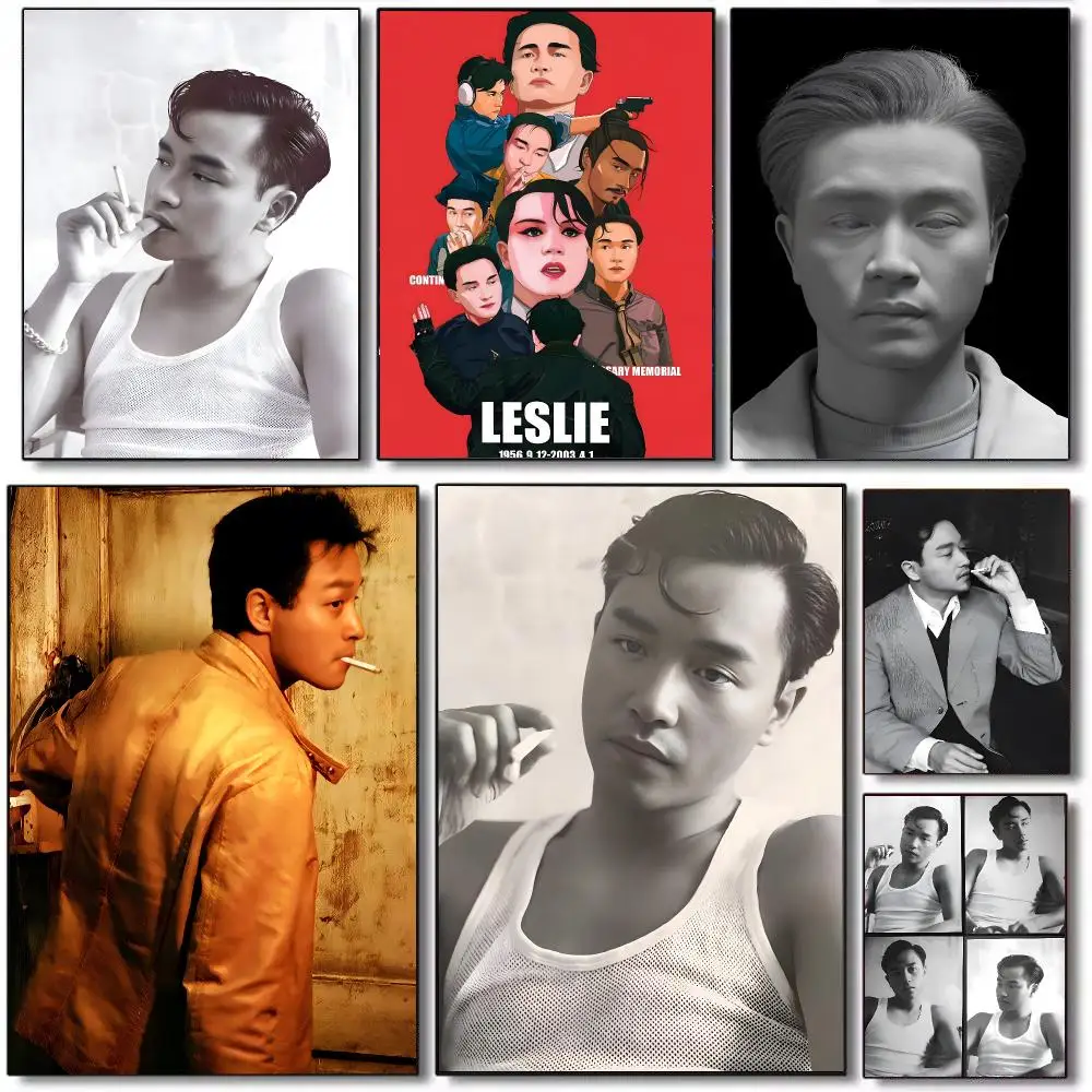 Leslie Cheung Singer Poster HD Waterproof Self-Adhesive Wall Sticker For Room Decor, Premium Print Gift