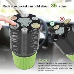 Car Piggy Bank Large Capacity Money Storage Safe Plastic Coin Storage Box Euros Dollar Organizer Container Wallet Kid Toys Gift