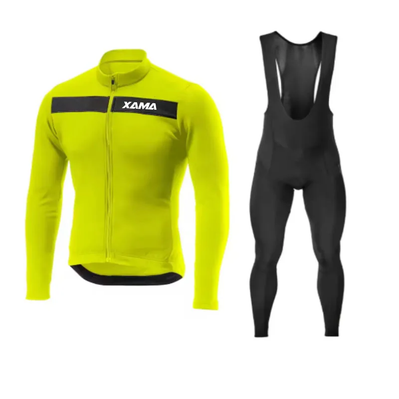 

53/5000 XAMA Autumn PRO Sweatshirt, pocket pants, Ciclismo bicycle, MTB clothing, road bicycle suit, men's long-sleeved bicycle