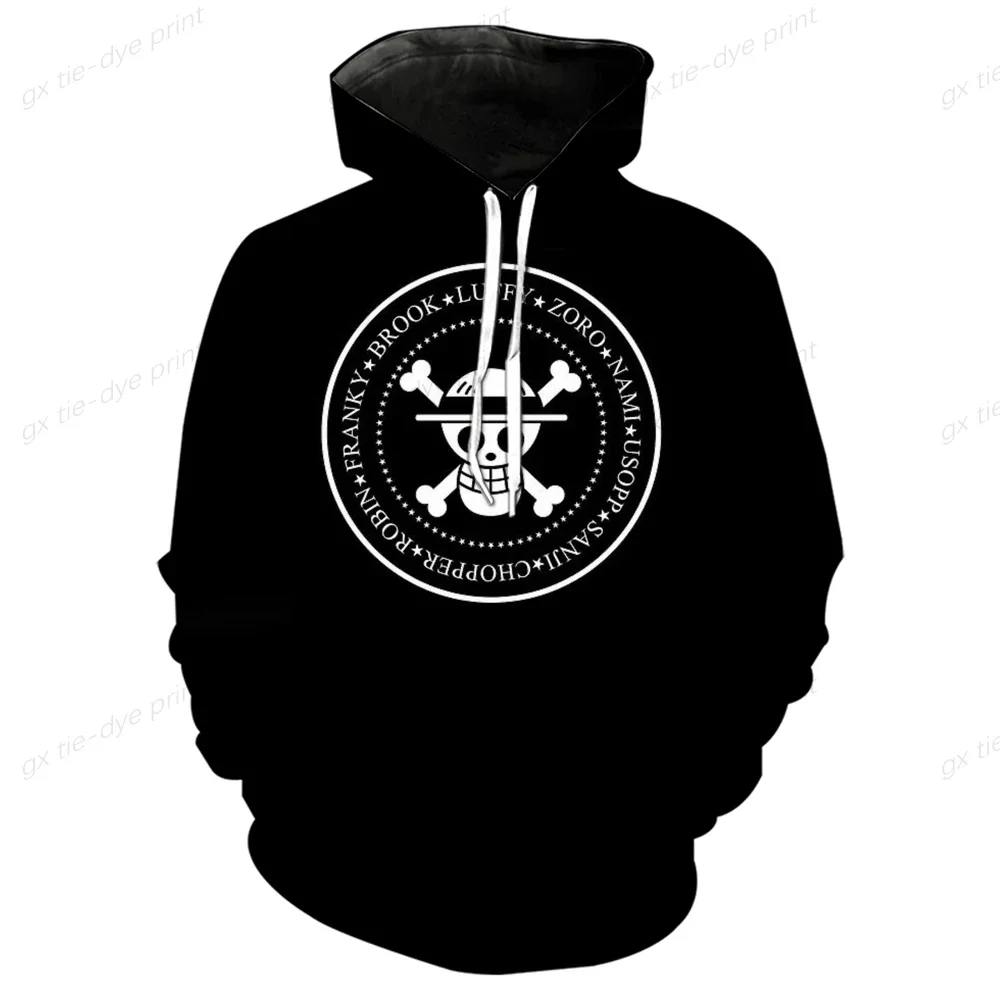 2025 Anime ONE PIECE Men's Popular Hoodie 3D Digital Printing Men's Pullover Men's and Women's Fashion Hip Hop Long Sleeve