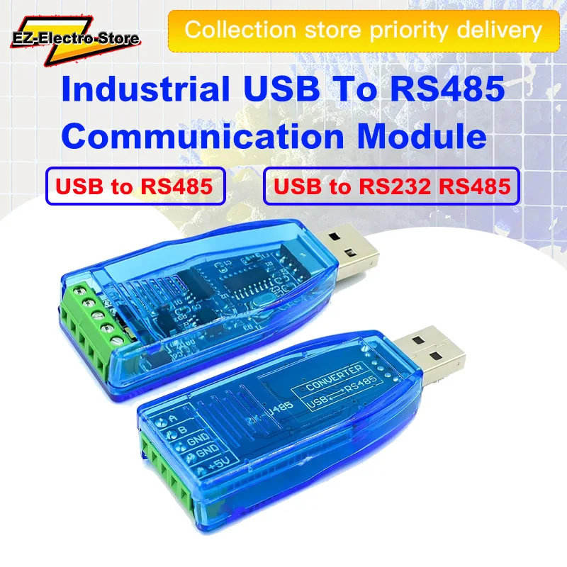 Industrial USB To RS232/RS485 Converter TXD RXD Indicators Upgrade Protection for Win 8/10 Linux Mac Vista/Linux/Mac Os X