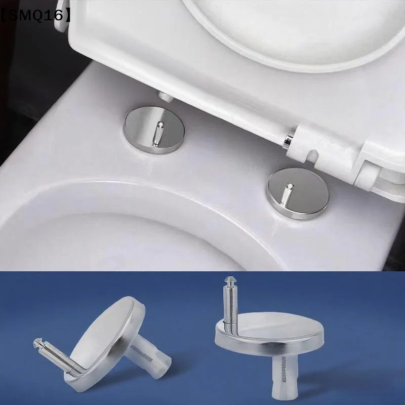 Toilet Seats Toilet Hinges Accessories Fixing Bolts Plumbing & Fixtures Stainless Steel Toilet Hinge For Back-to-wall 1Pair【SMQ】
