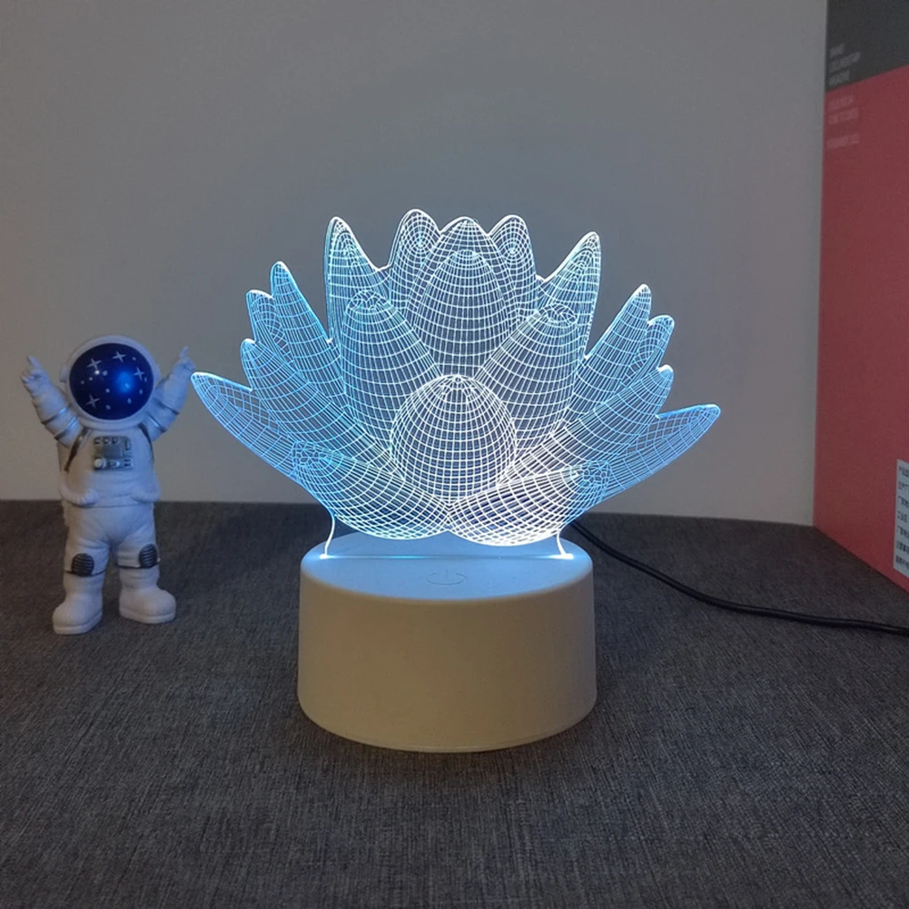 3D LED Light Base 7/16 Colors Acrylic Lamp Display Stand with Remote Control/Touch Anime Lamp Holder Acrylic Light Board Base