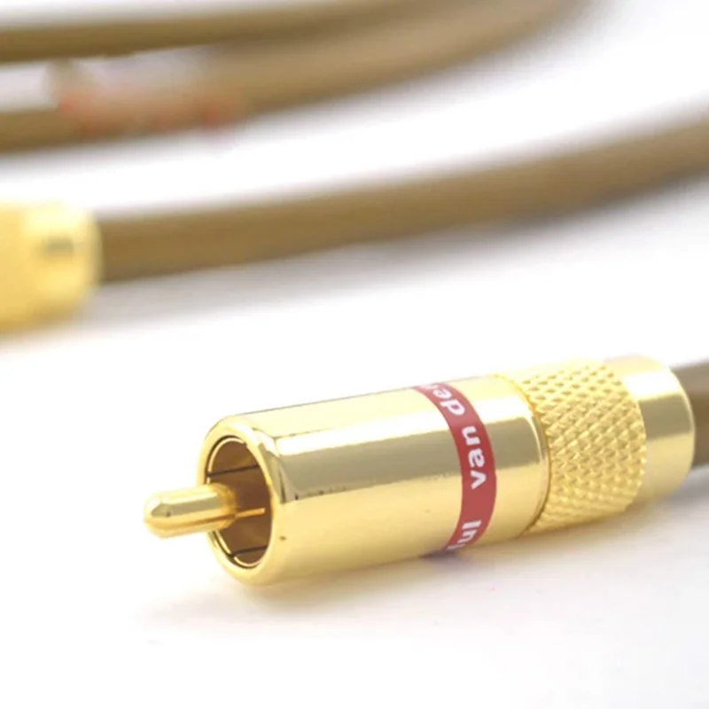 كابل Van Den Hul VDH Hybrid Audio RCA كابل Hi-Fi Audio 2RCA إلى 2RCA كابل ربط