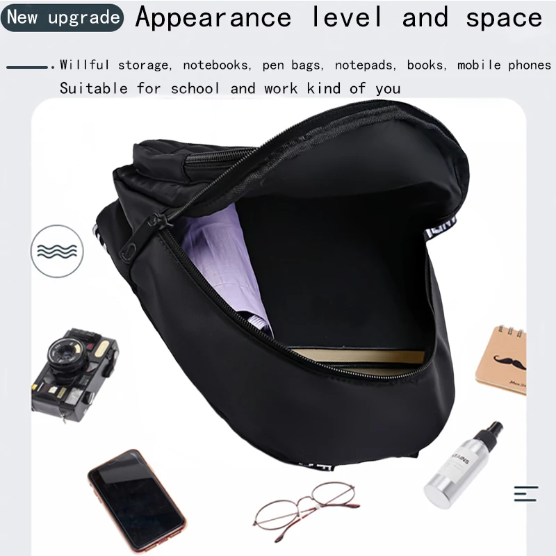 Men & Women Neutral Fashion Versatile Waterproof Nylon Bag Shoulder Crossbody Style for Daily Commute Practical Stylish