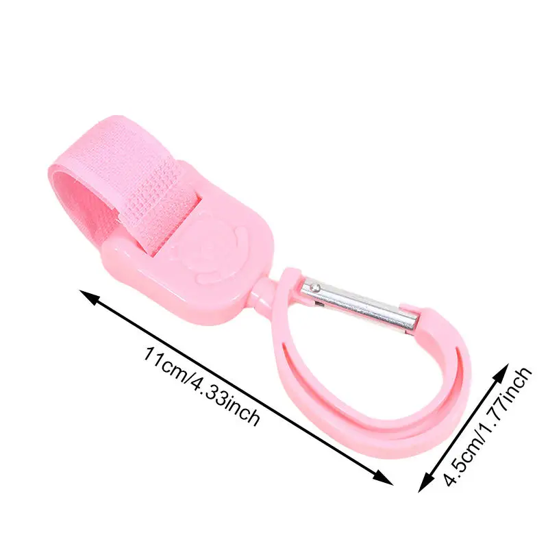 جديد 2 قطعة خطاف عربة أطفال 360 °   الدورية قابل للتعديل هوك لطيف دمية دب نمط السنانير العالمي عربة طفل الملحقات