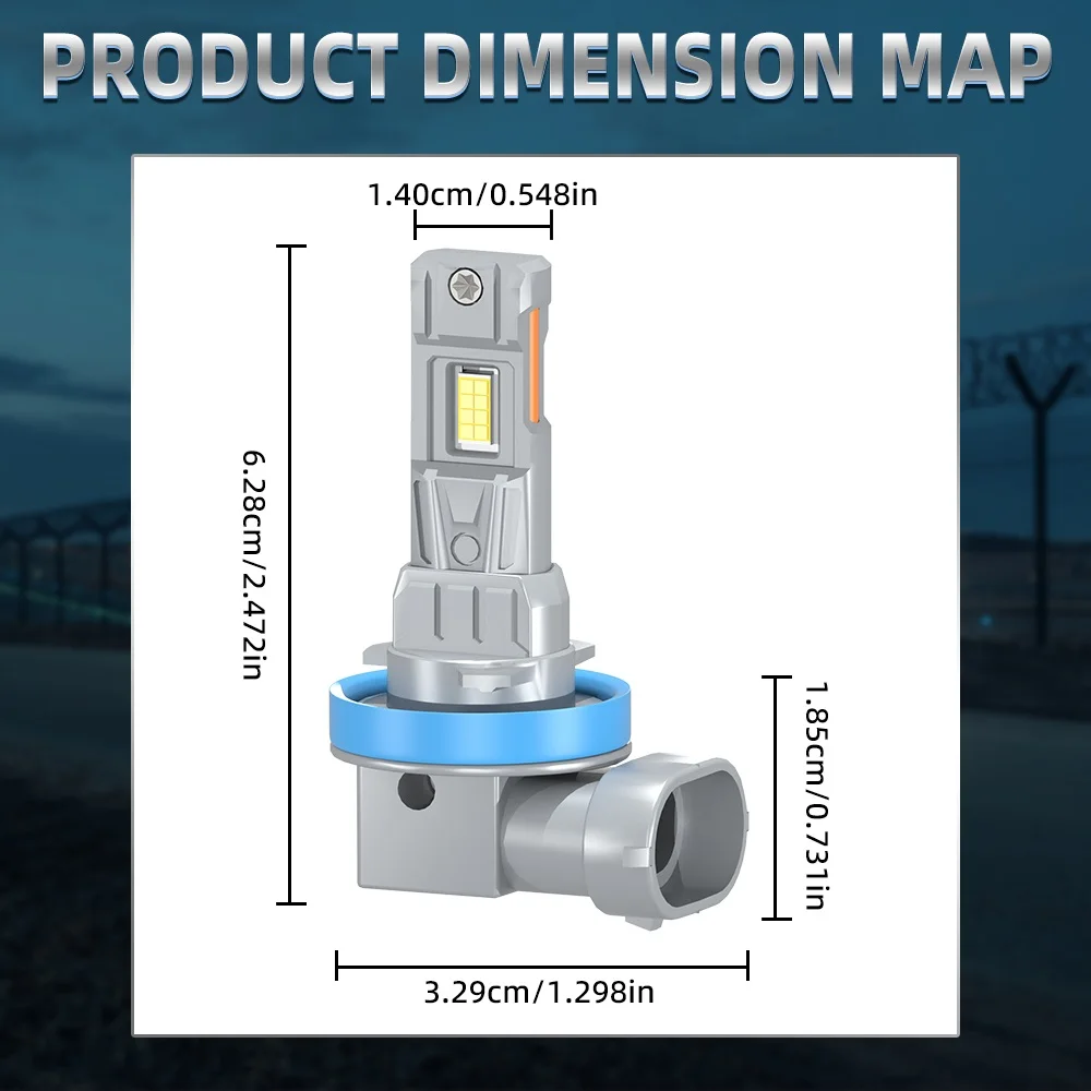 2/6 قطعة ل جيب جراند شيروكي 2018-2023 المصباح اللاسلكي 3570 CSP عالية منخفضة شعاع لمبات 6000K مصابيح الضباب 12 فولت مجموعة تحويل السيارة
