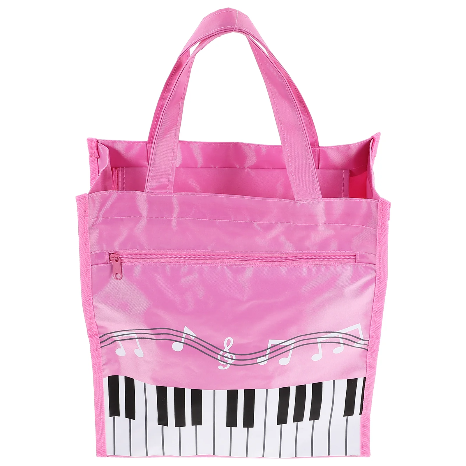 

Music Note Handbag for Teacher Student Layer Large Capacity Tote Bag Portable Storage Music Books Keys Girls Women Safe